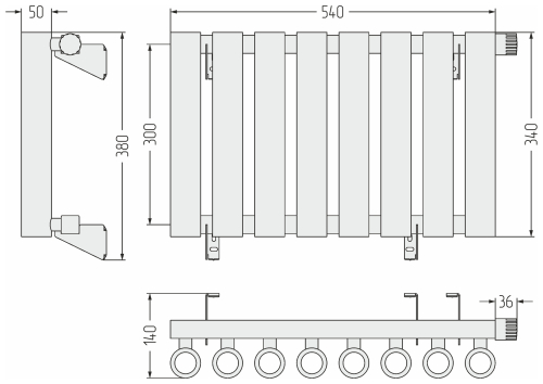 ДР КУМИР-0 н/ж EU50 правый  300х540 / 8 сек