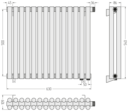 ДР ЭСТЕТ-11 н/ж EU50 500х630 / 14 сек
