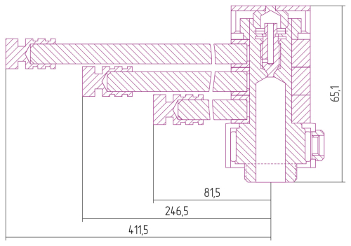Вешалка удл. "ВЕЕР-ДВ" н/ж для ДР "СУНЕРЖА"
