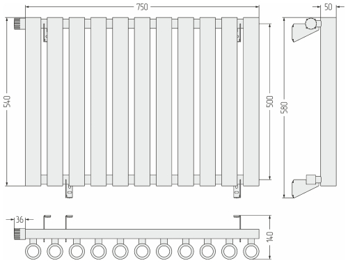 ДР КУМИР-0 н/ж EU50 левый  500х750 / 11 сек
