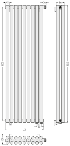 ДР ЭСТЕТ-11 н/ж EU50 1200х405 / 9 сек