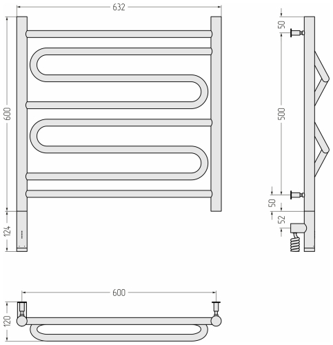 РЭБ ЭЛЕГИЯ 3.0 600х600 МЭМ левый