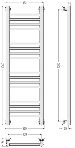 ДР "Богема+" прямая 1000х300 ДР "Богема+" прямая 1000х300