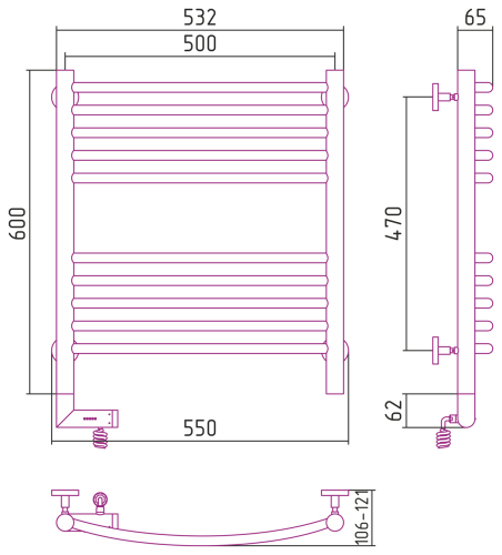 РЭБ "БОГЕМА 2.0" 600х500 / МЭМ левый