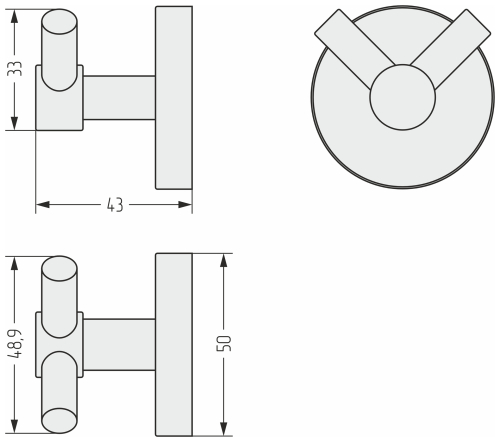 Вешалка ВИКТОРИЯ настенная / L 50 Вешалка ВИКТОРИЯ настенная / L 50