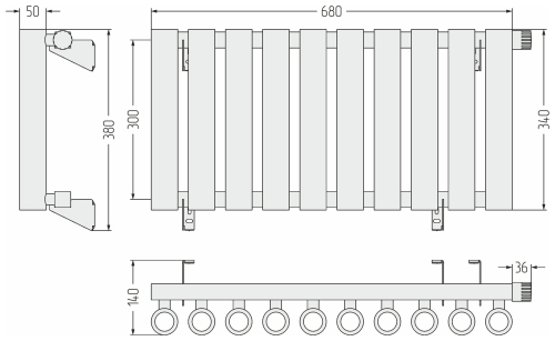 ДР КУМИР-0 н/ж EU50 правый  300х680 / 10 сек