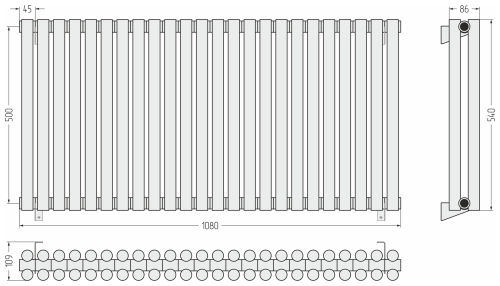 ДР ЭСТЕТ-11 н/ж 500х1080 / 24 сек