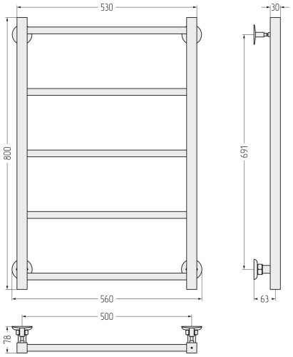 ПС СТИЛЬЕ "Версия-КН" 800х500 (5) П 20х20 ПС СТИЛЬЕ "Версия-КН" 800х500 (5) П 20х20