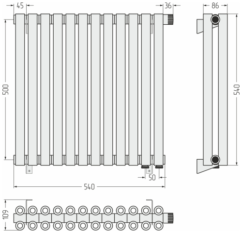 ДР ЭСТЕТ-00 н/ж EU50 500х540 / 12 сек