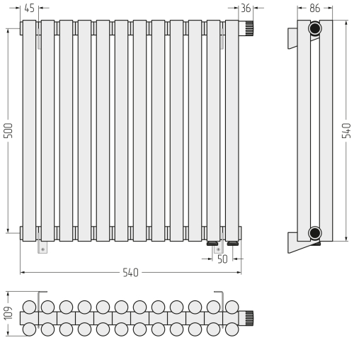 ДР ЭСТЕТ-11 н/ж EU50 500х540 / 12 сек