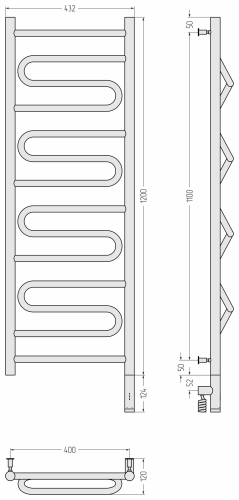 РЭБ ЭЛЕГИЯ 3.0 1200х400 МЭМ правый