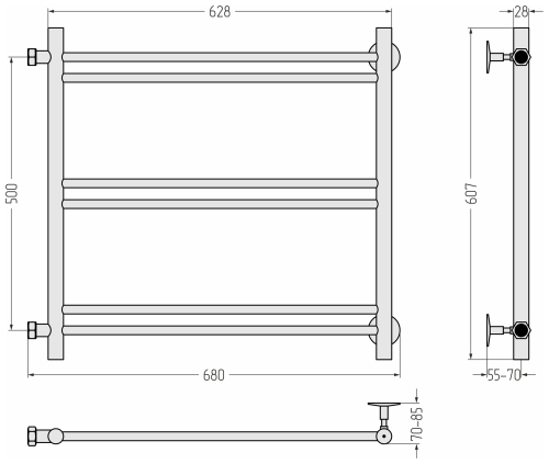 ПС СТИЛЬЕ "Версия-Б1" 500х600 (2+2+2) П 16