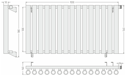 ДР КУМИР-0 н/ж EU50 правый  500х1030 / 15 сек