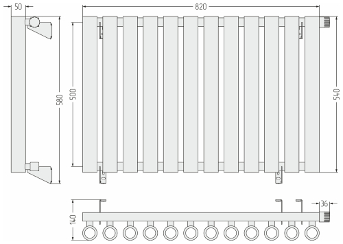 ДР КУМИР-0 н/ж EU50 правый  500х820 / 12 сек