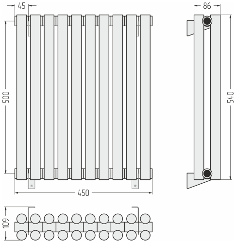 ДР ЭСТЕТ-11 н/ж 500х450 / 10 сек