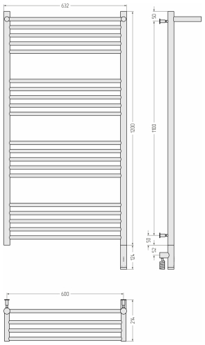 РЭБ "БОГЕМА 3.0" 1П 1200х600 / МЭМ правый