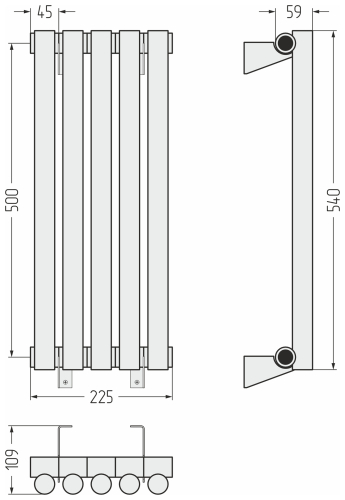 ДР ЭСТЕТ-1 н/ж 500х225 / 5 сек ДР ЭСТЕТ-1 н/ж 500х225 / 5 сек