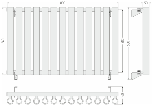 ДР КУМИР-0 н/ж  500х890 / 13 сек