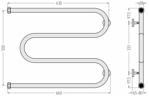 ВПС М-обр. 500х650 Н. Г. 1"