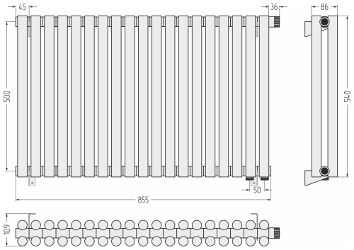 ДР ЭСТЕТ-11 н/ж EU50 500х855 / 19 сек