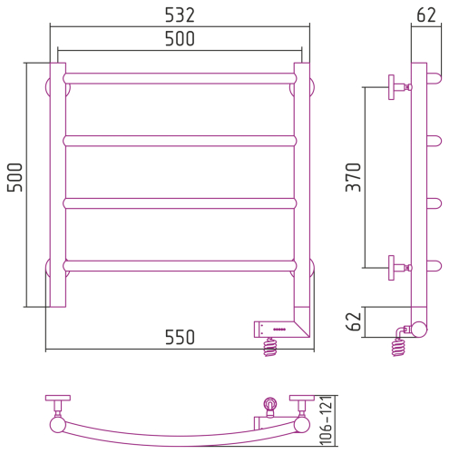 РЭБ "ГАЛАНТ 2.0" 500х500 / МЭМ правый