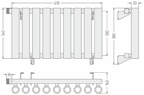 ДР КУМИР-0 н/ж EU50 левый  300х610 / 9 сек