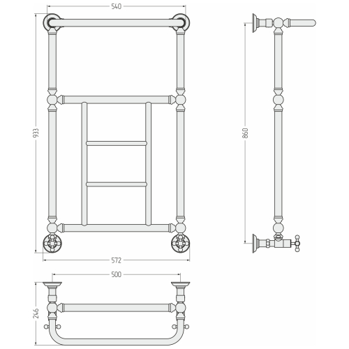 Radiator   "Renesance" (860x500 mm)