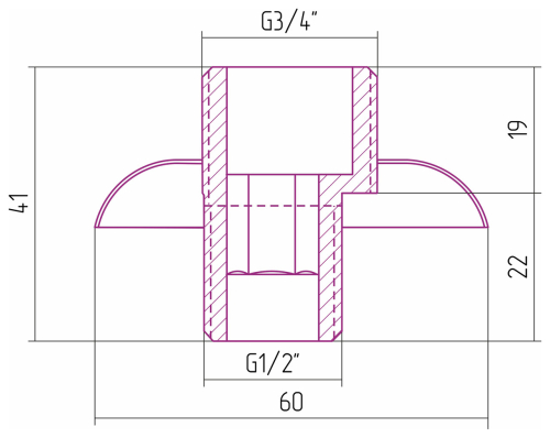 Отражатель для ВПС н/ж "СУНЕРЖА" с эксцентриком (к-т)