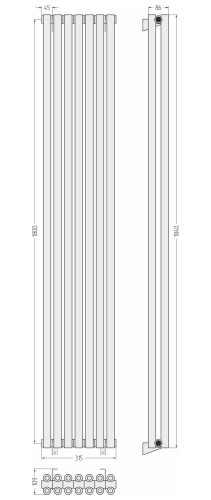 ДР ЭСТЕТ-00 н/ж 1800х315 / 7 сек ДР ЭСТЕТ-00 н/ж 1800х315 / 7 сек