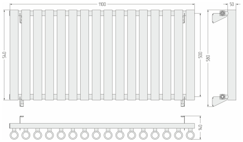 ДР КУМИР-0 н/ж  500х1100 / 16 сек