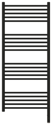 РЭБ "БОГЕМА 3.0" прямая 1200х500 / МЭМ правый (Матовый чёрный)