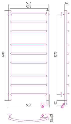 РЭБ "ГАЛАНТ 2.0" 1200х500 / МЭМ правый РЭБ "ГАЛАНТ 2.0" 1200х500 / МЭМ правый