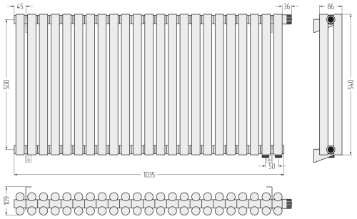 ДР ЭСТЕТ-11 н/ж EU50 500х1035 / 23 сек