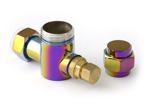 ! Вентиль угловой (колпачек шестигранный) н/ж G1" нар. р - G 3/4 н.г. (Хамелеон)