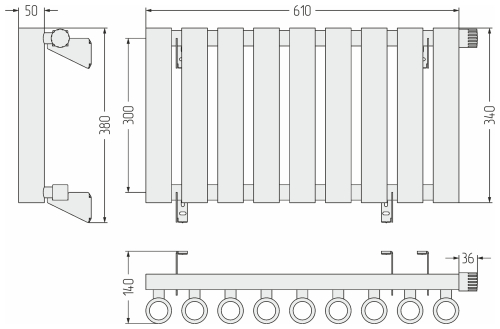 ДР КУМИР-0 н/ж EU50 правый  300х610 / 9 сек