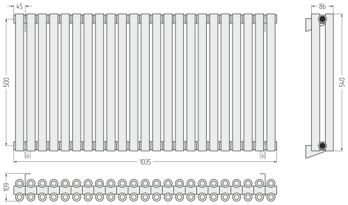 ДР ЭСТЕТ-00 н/ж 500х1035 / 23 сек