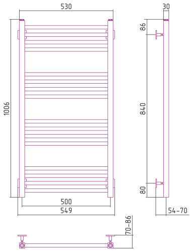 Radiator "Modus" 1000х500