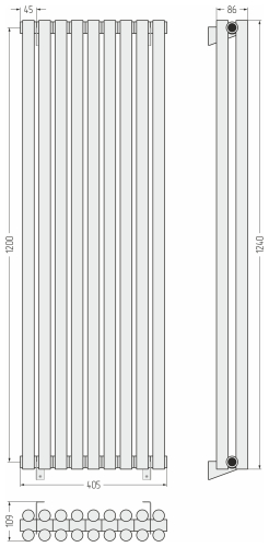 ДР ЭСТЕТ-11 н/ж 1200х405 / 9 сек