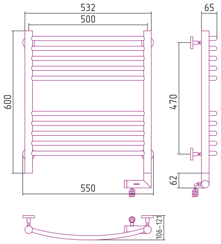 РЭБ "БОГЕМА 2.0" 600х500 / МЭМ правый РЭБ "БОГЕМА 2.0" 600х500 / МЭМ правый