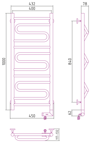 РЭБ "ЭЛЕГИЯ 2.0" 1000х400 / МЭМ правый