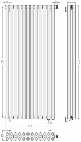 ДР ЭСТЕТ-00 н/ж EU50 1200х540 / 12 сек