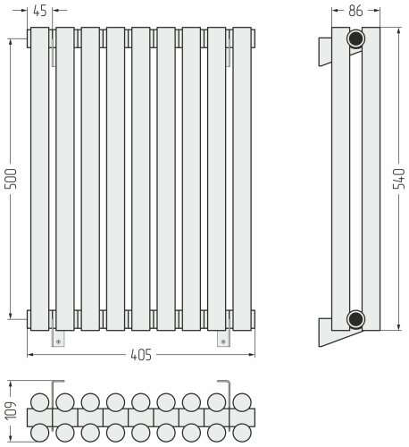 ДР ЭСТЕТ-11 н/ж 500х405 / 9 сек