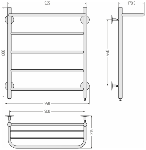 ЭПС СТИЛЬЕ "Формат 30 П" 600х500 (Полка + 4) П16