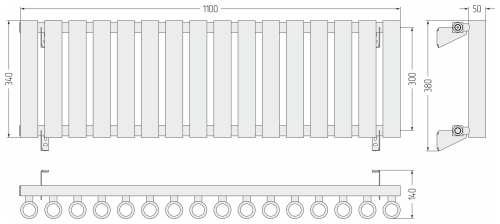 ДР КУМИР-0 н/ж  300х1100 / 16 сек