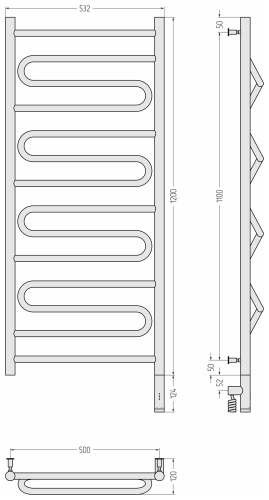 РЭБ ЭЛЕГИЯ 3.0 1200х500 МЭМ правый