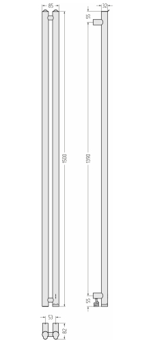 ЭПС "НЮАНС 4.0" 1500х53 правый