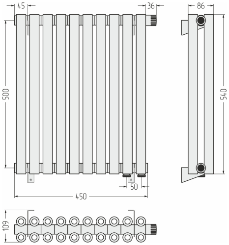 ДР ЭСТЕТ-00 н/ж EU50 500х450 / 10 сек