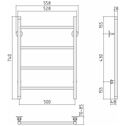 Radiator "COMO GALLANT"  (740х500 mm)