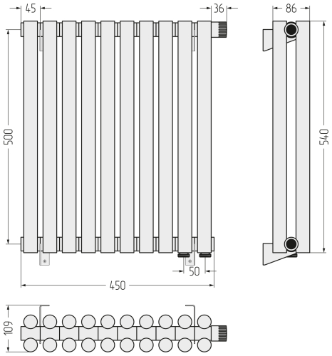 ДР ЭСТЕТ-11 н/ж EU50 500х450 / 10 сек