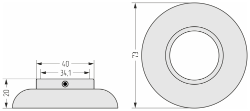 Отражатель декоративный н/ж "СТИЛЬЕ" (d вн. - 1")
